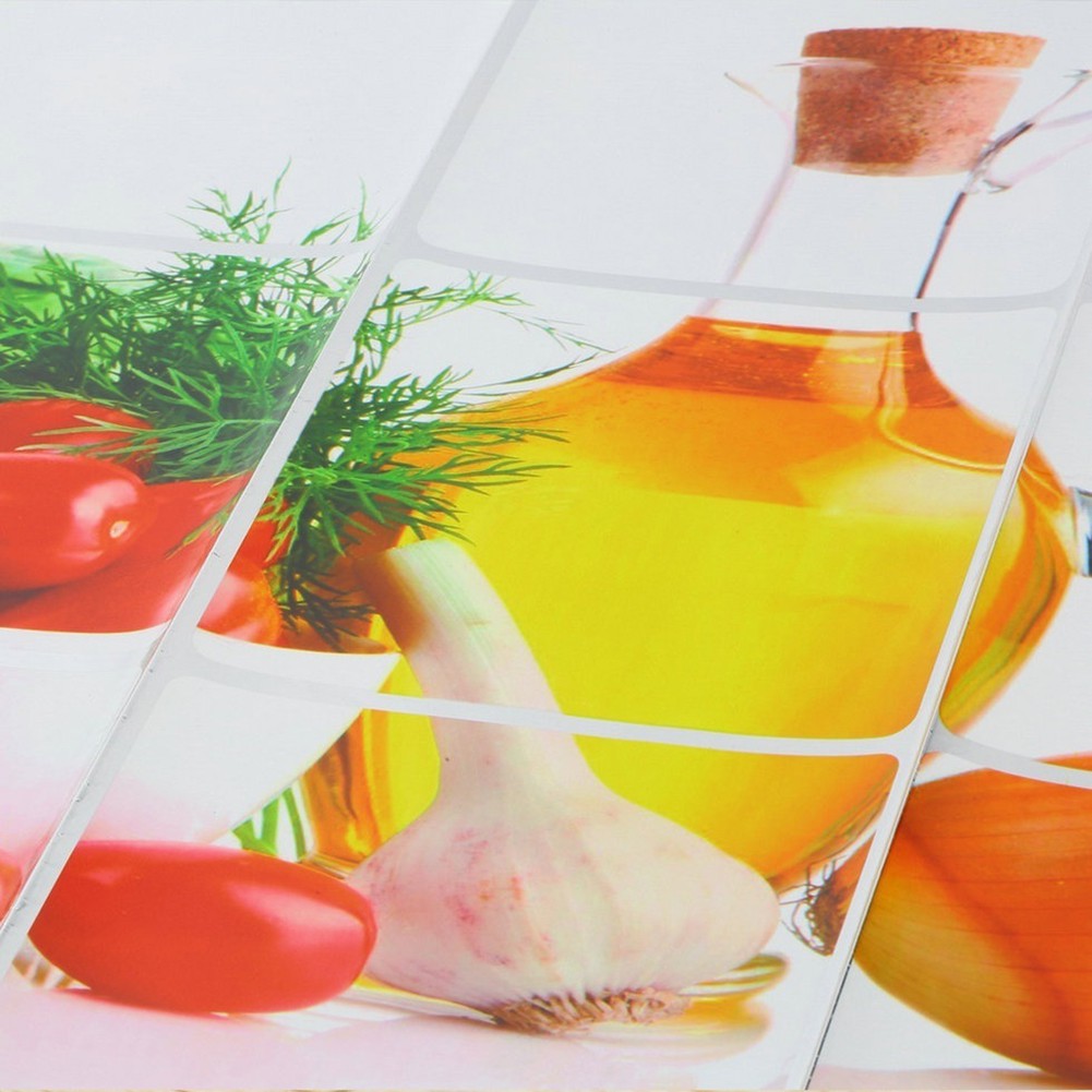 Bình Nước BK Kiểu Dáng Đơn Giản Hiện Đại✿Decal dán tường Chống Thấm Nước Chống Dầu Họa Tiết Gạch Lát Dùng Trang Trí Nhà Bếp