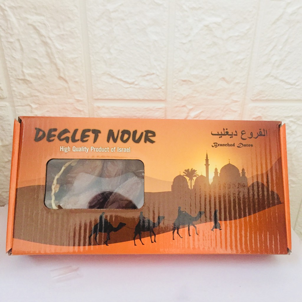 Chà là khô nguyên cành Deglet Nour Israel 500G