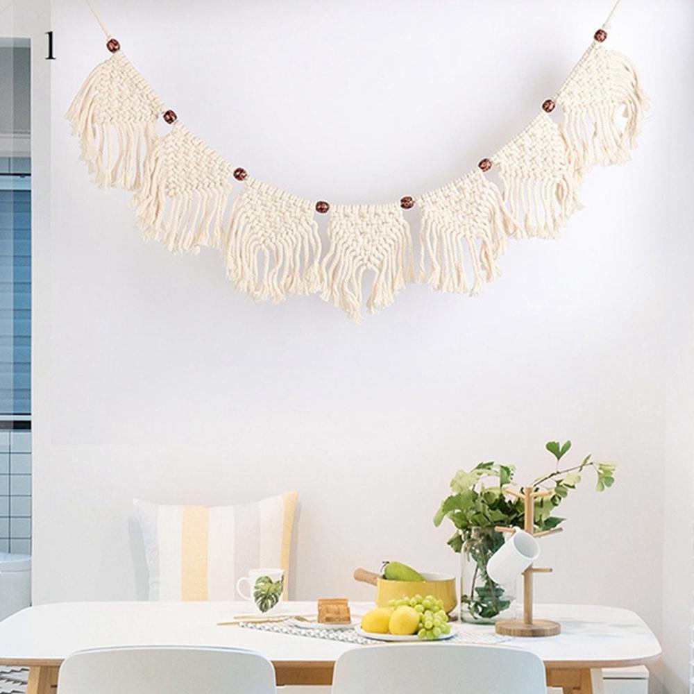 Dây Treo Trang Trí Tường Phong Cách Bohemian WMES15H|Chuỗi Hạt Tua Rua Treo Tường Trang Trí