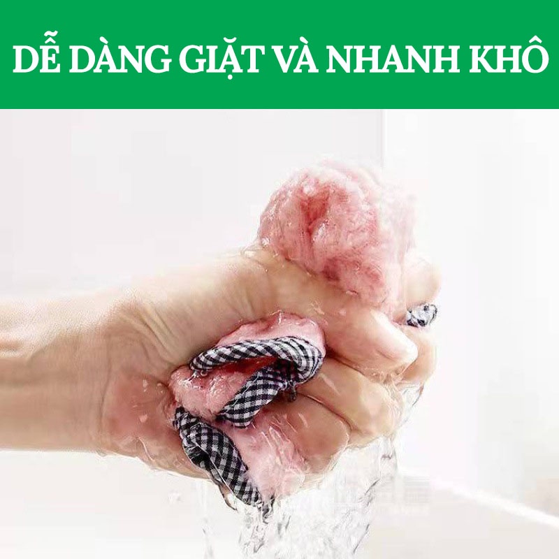 Khăn Lau Bếp Đa Năng, Khăn Lau Tay Nhà Bếp Siêu Thấm, Có Lỗ Treo SONHOUSE – Kích Thước 25x25cm