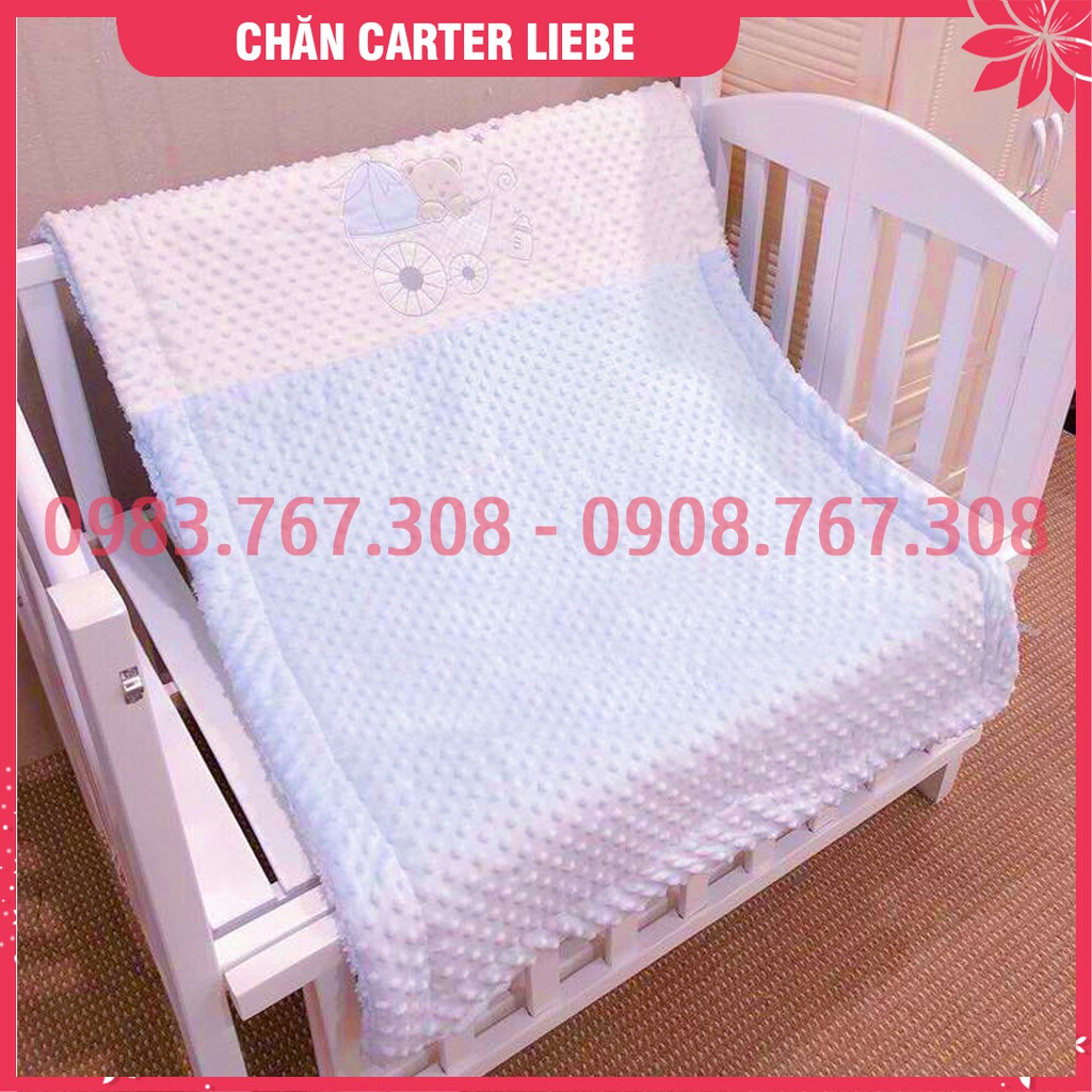 Chăn Carter Liebie Lót Lông Cho Bé, Chăn Băng Lông Cho Bé Mềm Mại - Kích thước: 90x120cm