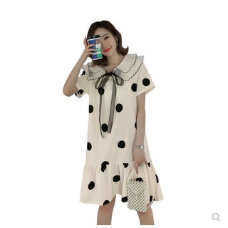 Váy đầm voan chấm bi bigsize
