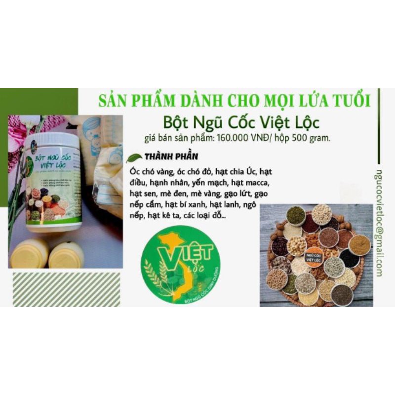 Ngũ Cốc Dinh Dưỡng Việt Lộc♥️Bầu, Lợi Sữa♥tăng, giảm cân an toàn