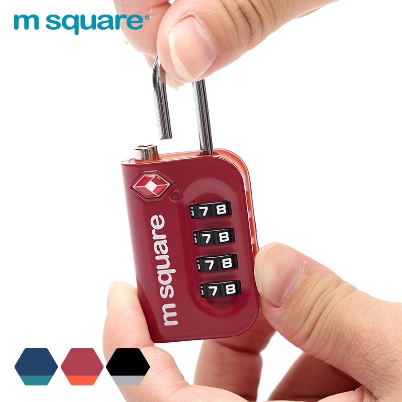 Ổ khoá vali 4 số TSA hợp kim cao cấp Msquare.