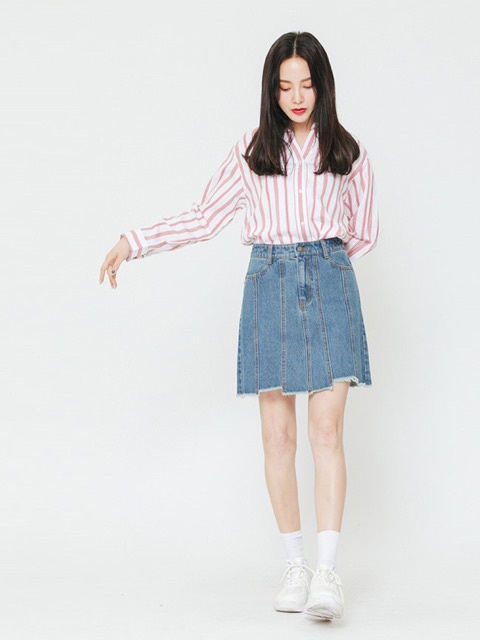 Chân váy jean H:CONNECT new tag