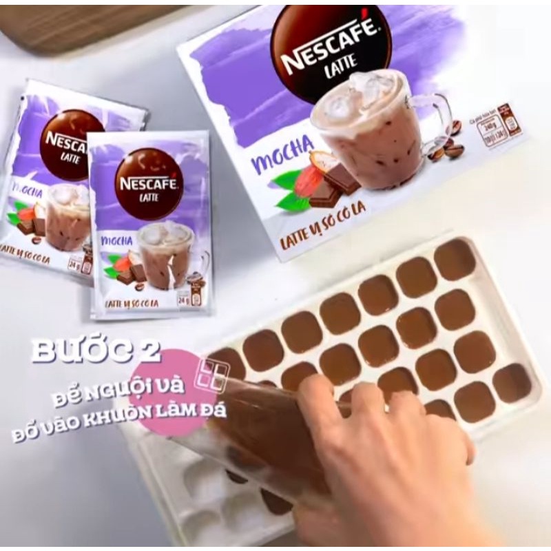 Cà Phê Hòa Tan Nescafe Latte Vị Sô Cô La (Hộp 10 Góix24g)/Cappuccino Vị Caramel, Vị Dừa (Hộp 10 Góix20g) | BigBuy360 - bigbuy360.vn