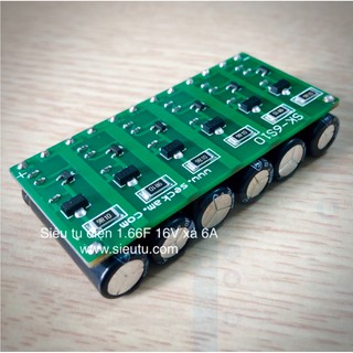 Bộ Siêu tụ điện 16V 1.66F xả 6A tăng tuổi thọ acquy khởi động xe