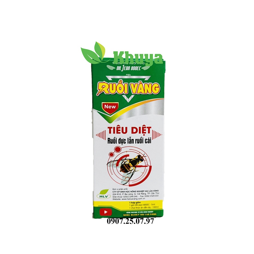 Bộ diệt ruồi vàng DR Jean 800EC Hiệu Ruồi Vàng Diệt cả Ruồi đực và Ruồi cái