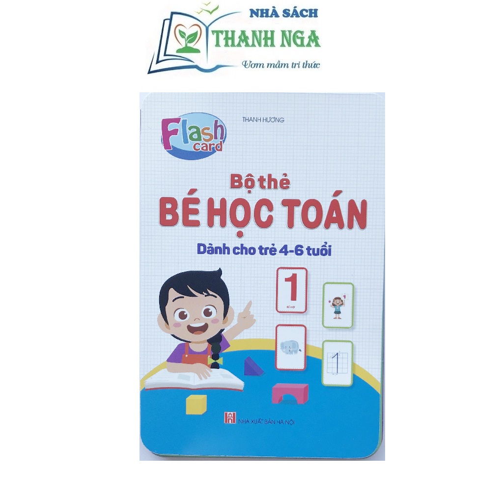 Bộ thẻ flashcard Việt Hà bé học toán dành cho trẻ từ 4-6 tuổi