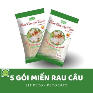 5 gói Miến Rau Câu Sợi Ngắn KETO, DAS, LOWCARB (Gói 20g)