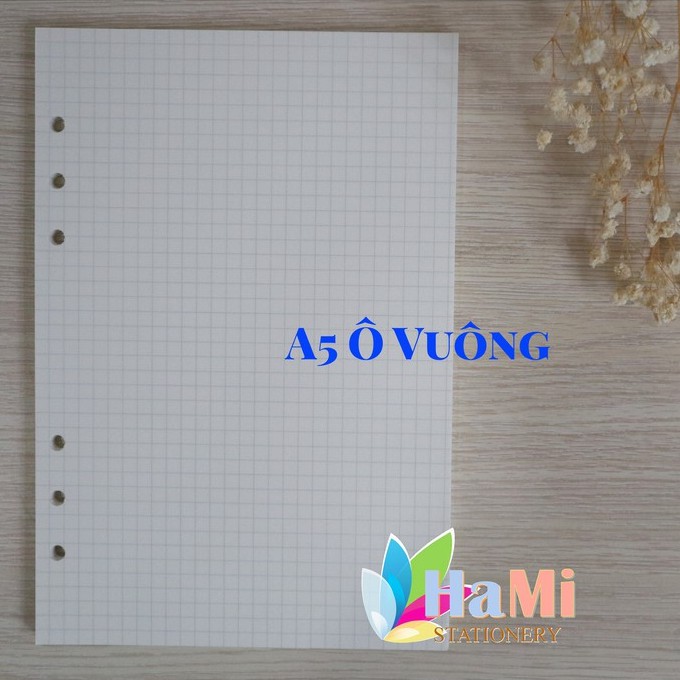 Giấy REFILL ruột sổ còng planner A5 A6