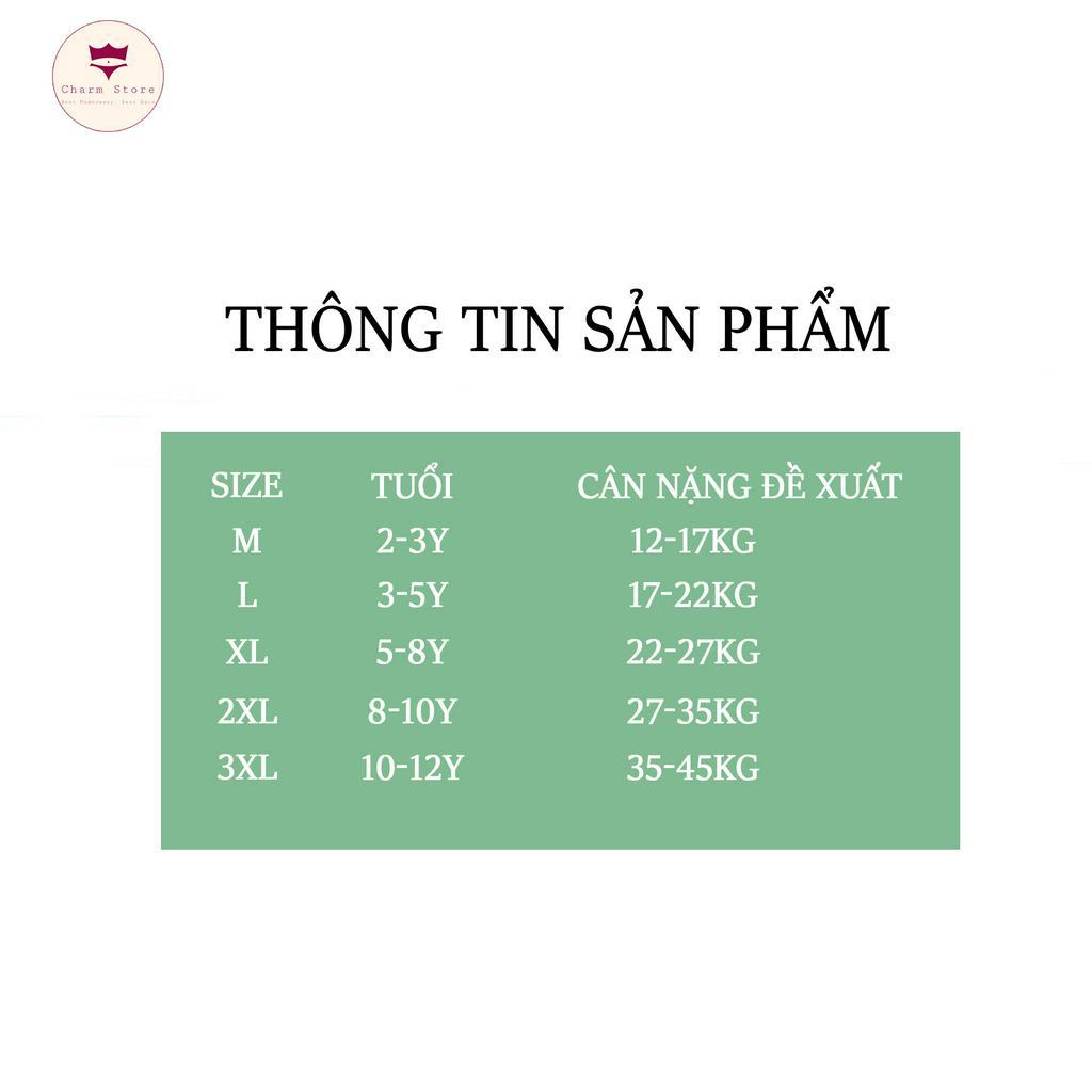 BabyBooFashion - Set 4 quần chip đùi bé gái từ 12-45kg  siêu dễ thương, chất cotton cao cấp mềm mịn với da bé