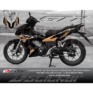 Tem rời Winner X xe đen - mẩu GTR vàng đồng