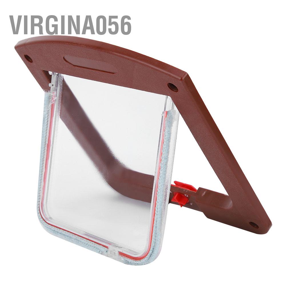 Có thể bán buôn Công tắc điều khiển PP vuông Cửa thú cưng Dog Cat Flap Màu cà phê Virgina056 Hàng giao ngay