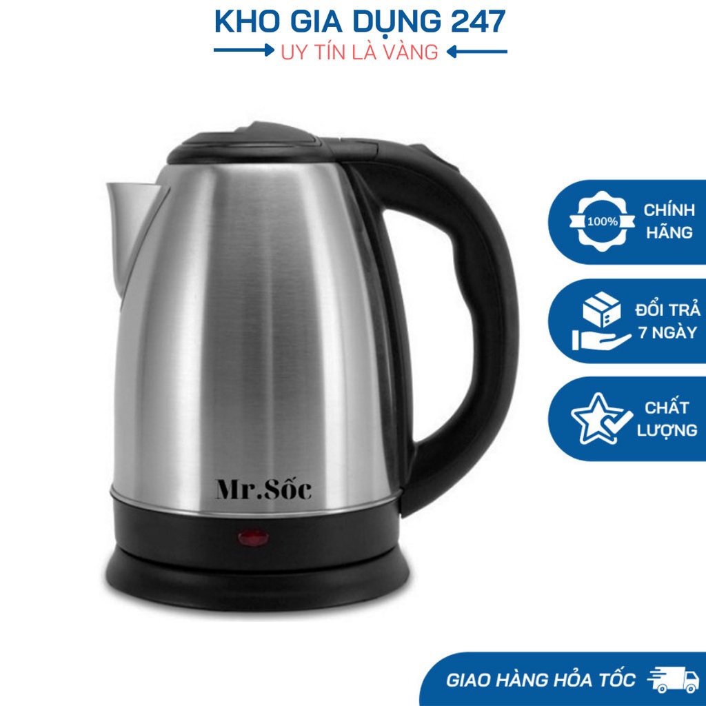 Ấm Siêu Tốc Mr.Sốc(1.8L), Bảo Hành 12 Tháng, Hàng Chính Hãng - Mr.111