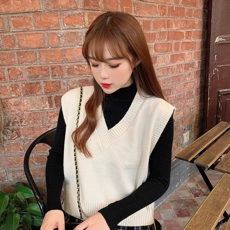 Áo Len Cổ V Thời Trang Dành Cho Nữ