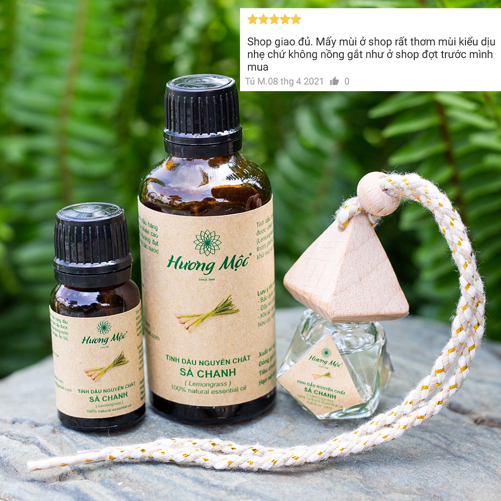 Tinh dầu nguyên chất Sả Chanh Hương Mộc- Lemongrass Essential Oil- Tinh dầu thơm phòng, chuyên đuổi muổi, đuổi con trùng