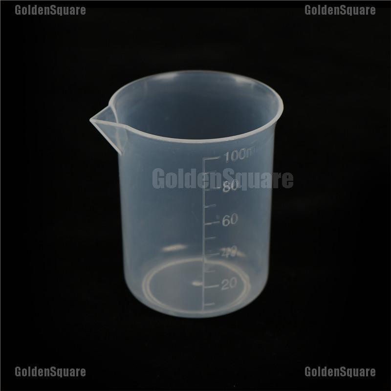 Set 2 Cốc Đo Lường 100mL Bằng Nhựa Trong Suốt Tiện Dụng
