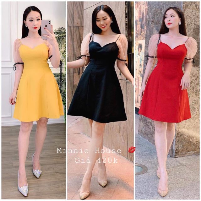 Đầm xòe Tay bồng