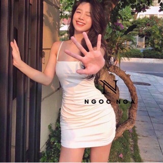 Bán sỉ Váy 2 dây nhún sườn