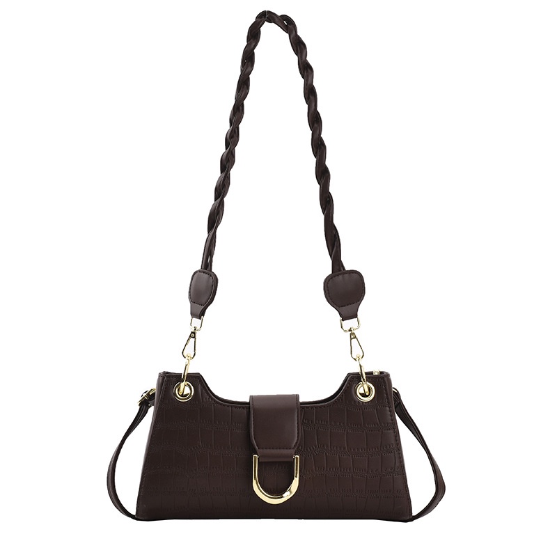 Túi Đeo Vai Họa Tiết Da Cá Sấu Thời Trang Mùa Hè Pháp Cho Nữ 2021