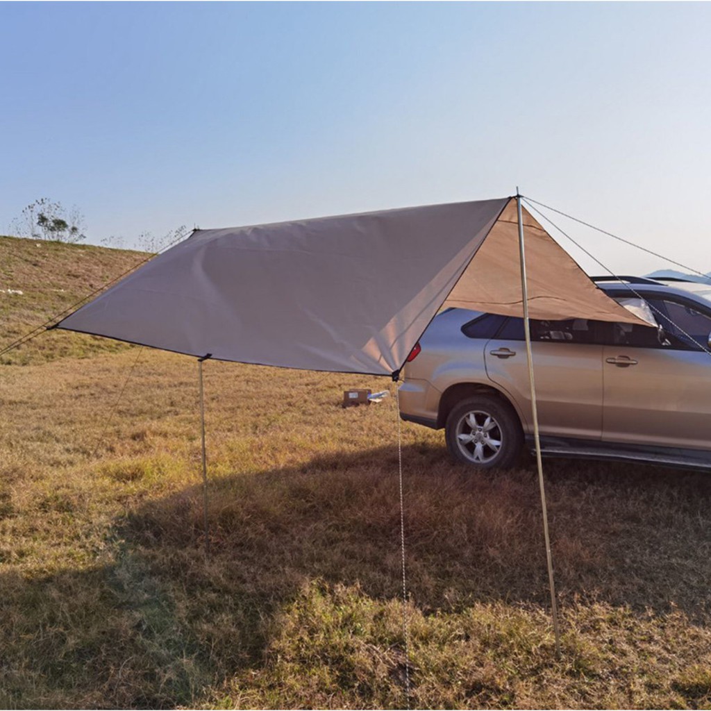 Bạt Mái Che Ô Tô, Đổ xe Picnic cao cấp SunWind 4,4x2m big size (Xám) - Home and Garden