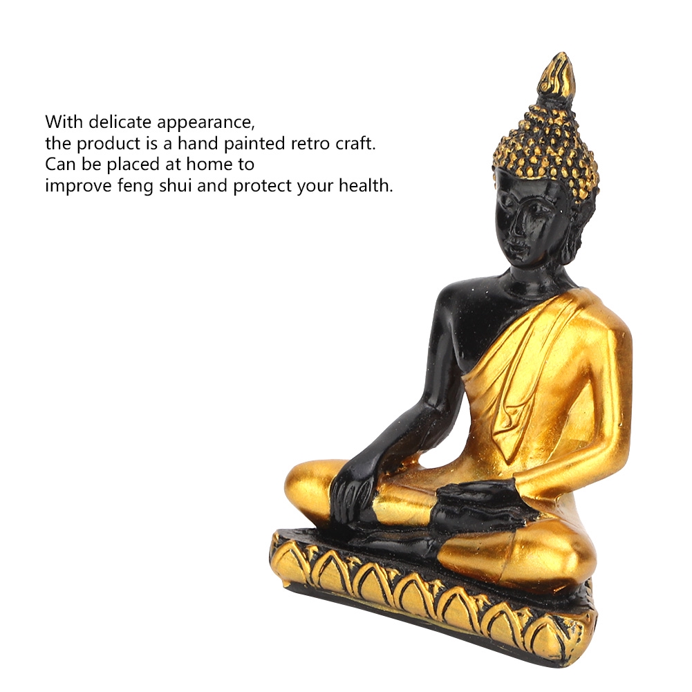 Tượng Phật Thích Ca thu nhỏ bằng nhựa resin kích thước 7x11cm