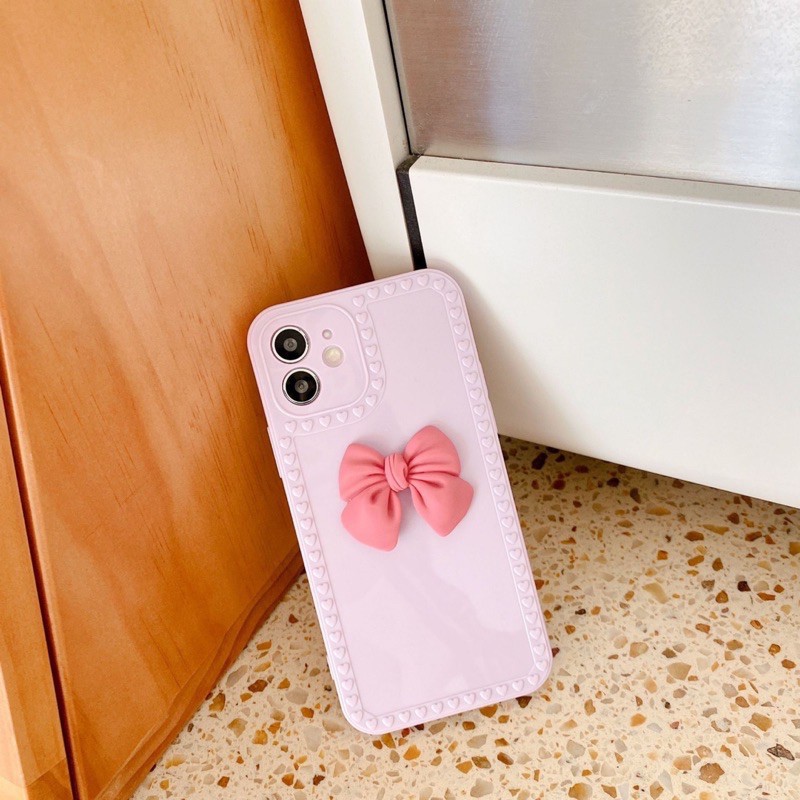 Ốp iphone gắn Nơ dành cho Iphone XS Max/11/11Pro Max/12Pro/12Pro Max | BigBuy360 - bigbuy360.vn