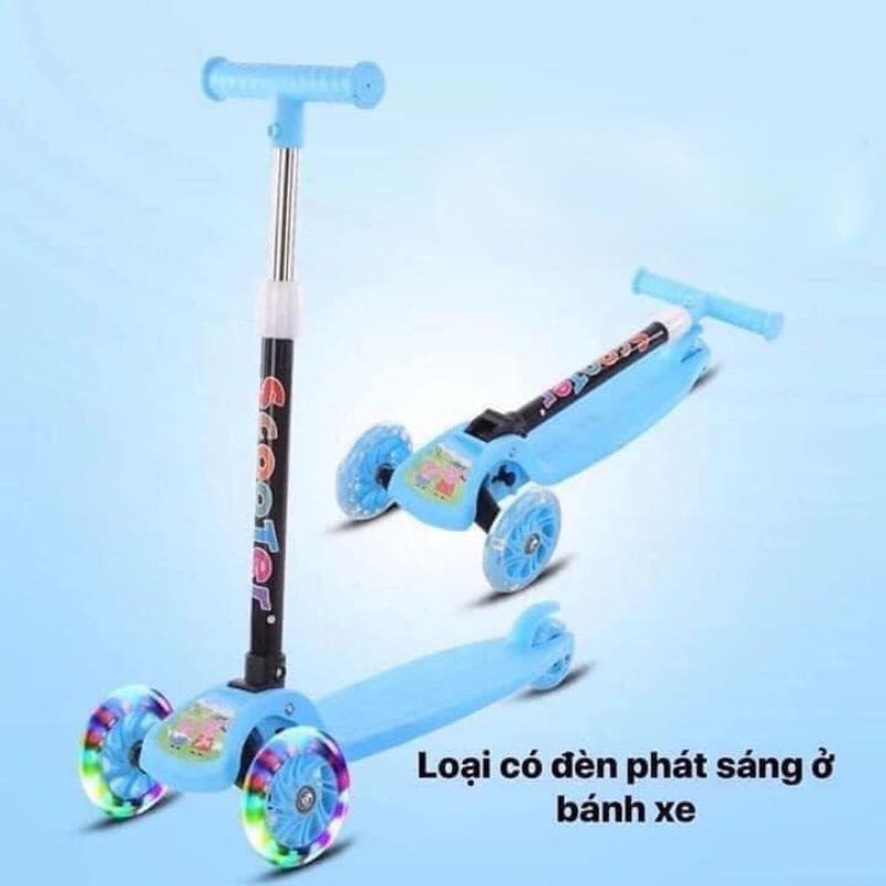 Xe scooter kiêm chòi chân 2in1 có nhạc, đèn