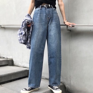 Baggy Jeans Ống Rộng Basic