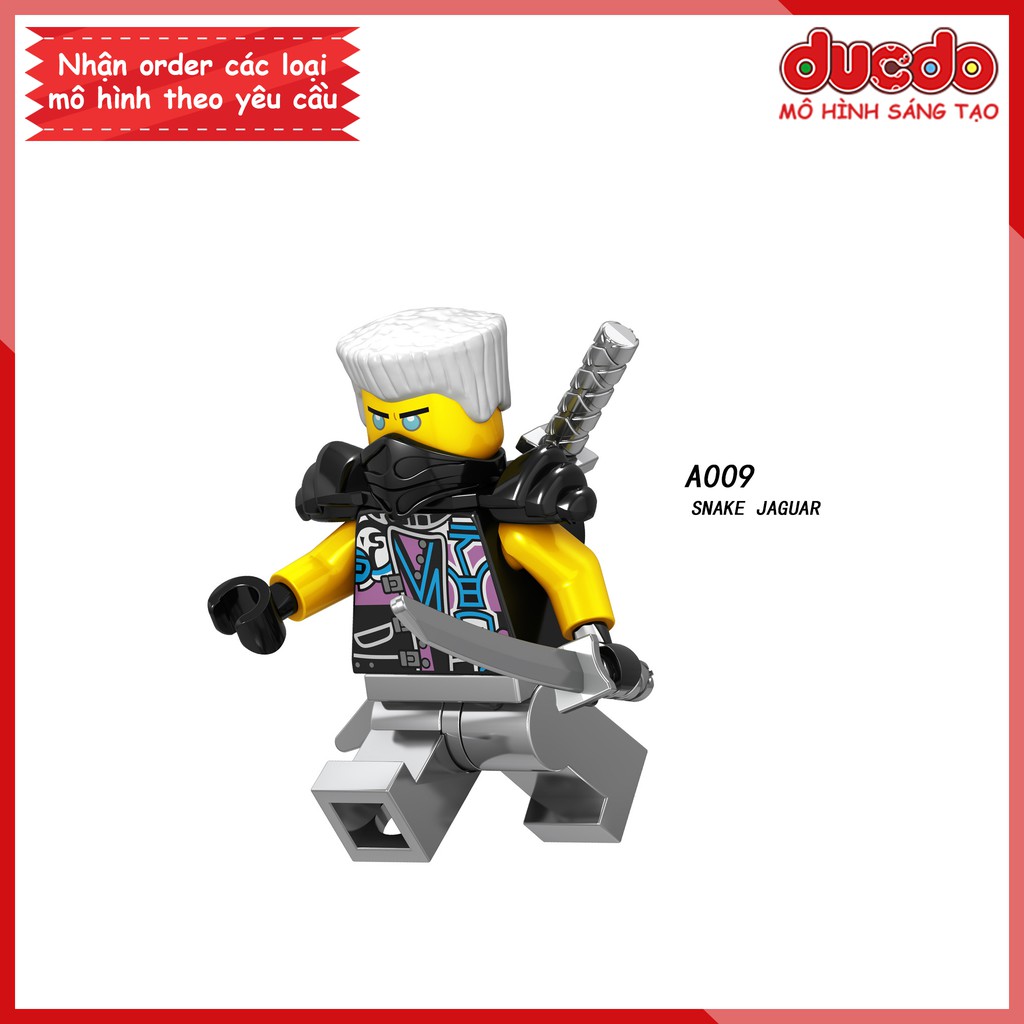 Minifigures các nhân vật trong Ninjago mới nhất tuyệt đẹp - Đồ chơi Lắp ghép Xếp hình Mini Ninja Mô hình LeLe A009-A016