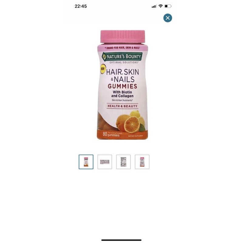 Kẹo ngậm mọc tóc Nature's Bounty- 80v | BigBuy360 - bigbuy360.vn