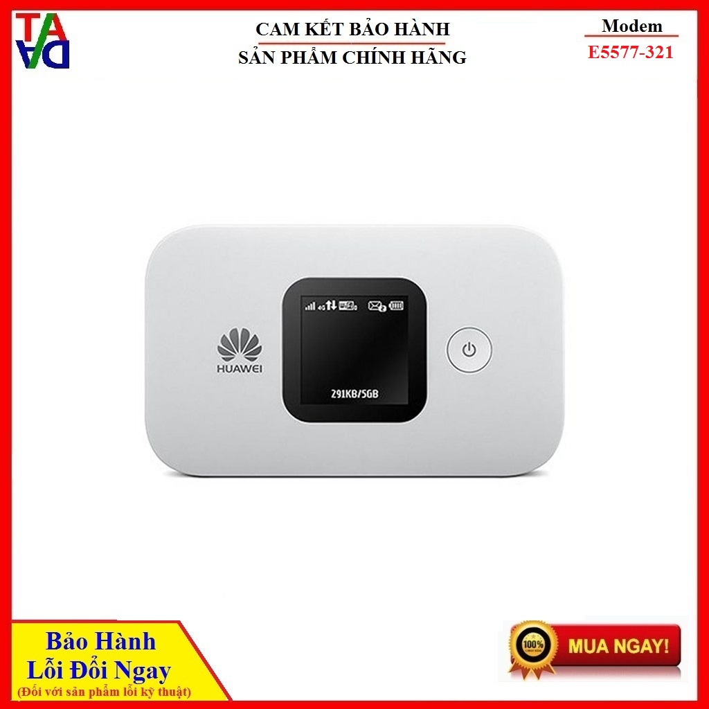 Bộ Phát Wifi Di Động 4G Huawei E5577-321 150Mbps - Hàng Chính Hãng - Bảo Hành 12 Tháng.