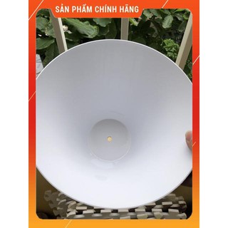 ĐÈN THẢ NÓN CHAO NHÔM ĐUI GỖ