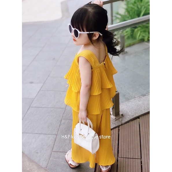 Set bộ dập ly áo dây HP kids cho bé gái
