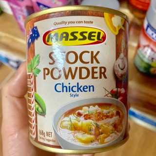 Bột nêm Stock Powder vị gà rau củ của hãng Massel hộp 170gr