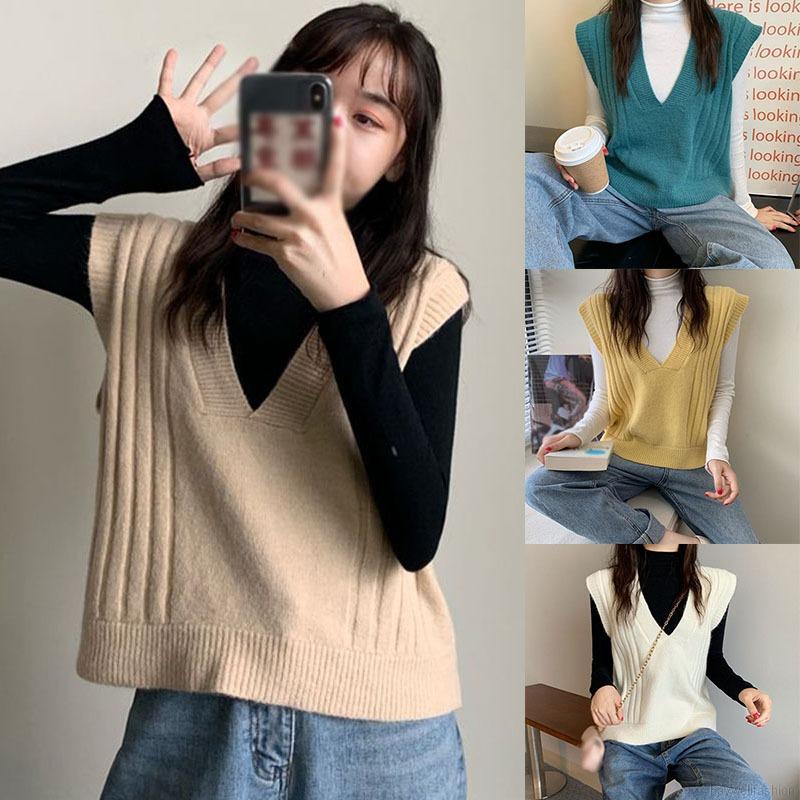 Áo khoác ghi lê chất len dành cho nữ thời trang sành điệu cao cấp