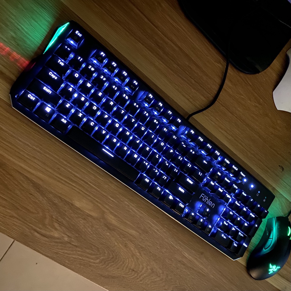 Bàn Phím Cơ Gaming Fuhlen Destroyer- Led Đơn Trắng Siêu Sáng, Siêu Đẹp