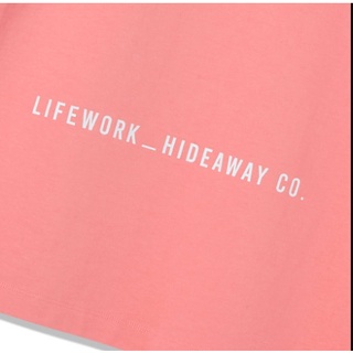 (HÀNG CHÍNH HÃNG) Áo thun Life Work Basic Face Dog màu Hồng LIFEWORK PINK  LinhLyxAuth