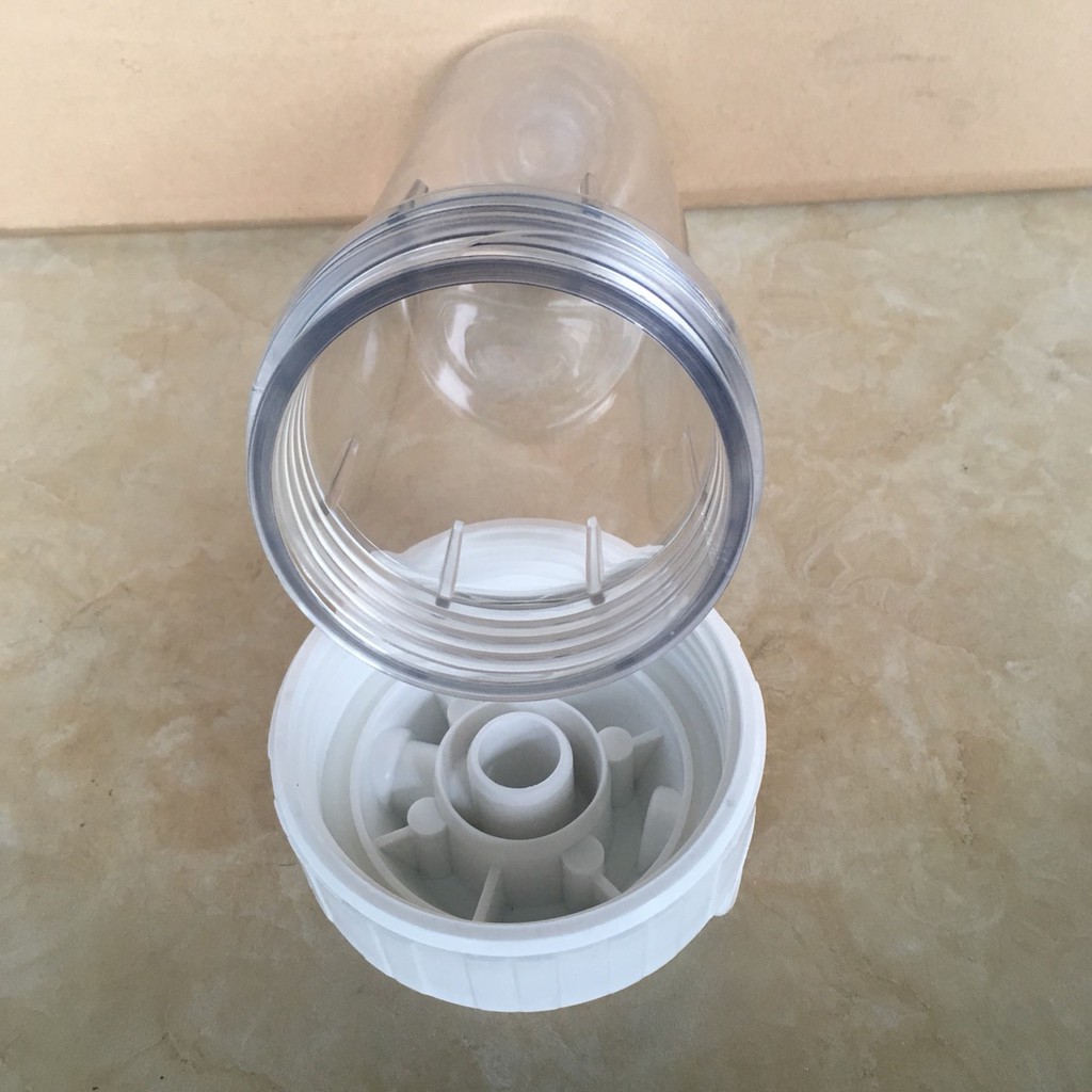 Cốc lọc 10 inch trong suốt 2 ron cao cấp