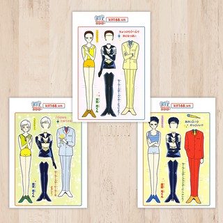 Đồ chơi cắt thủ công Búp bê giấy Set BBG 0021