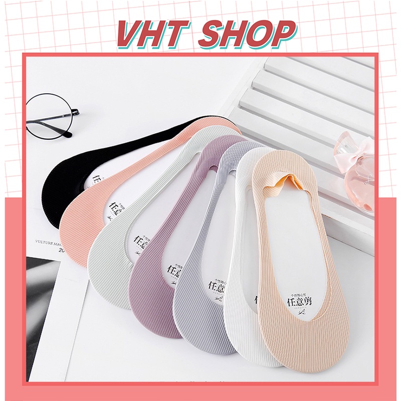 Tất nữ búp bê, vớ nữ mang giày lười, giày cao gót, giày búp bê giấu vớ, có đệm cao su chống trượt TC76 - VHT SHOP