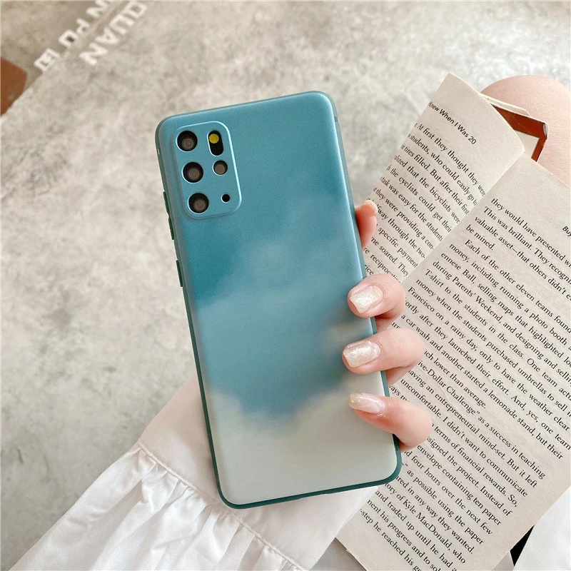 Ốp điện thoại silicone mềm chống sốc in hình tranh màu nước cho Samsung S10 Note 10 Plus Lite S20 S21 Fe