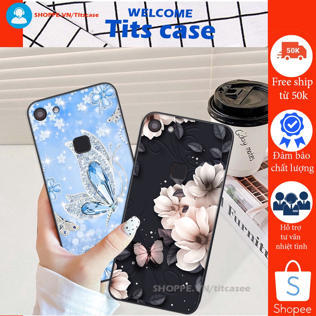 Ốp lưng Vivo V7 / V7 PLUS in hình thiên nga,hoa may mắn, đặc sắc ĐỘC - LẠ - BỀN