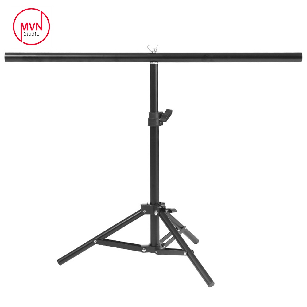 Combo khung giá treo phông nền hình chữ T nhỏ dùng trong studio, chụp mỹ phẩm, trang sức kích thước 75x70cm - MVN Studio