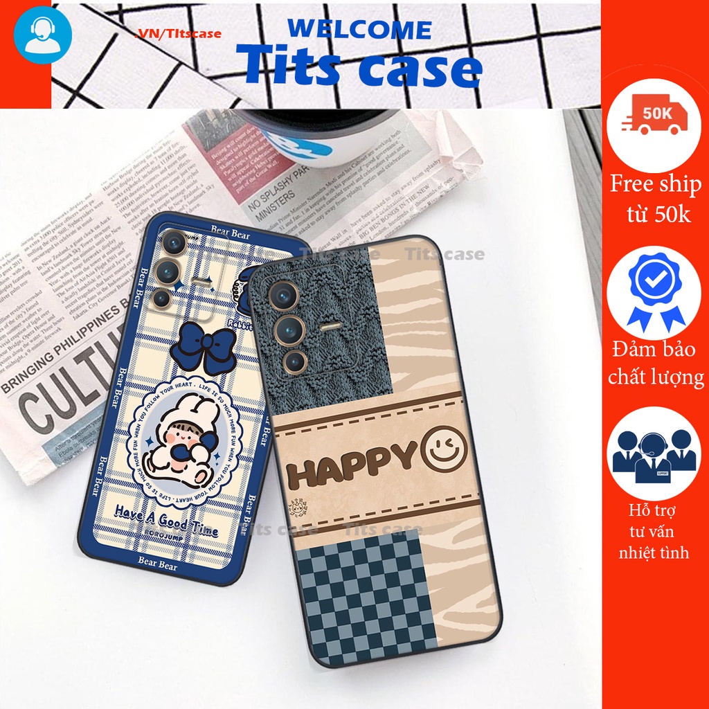 Ốp lưng Vivo V23 5G in hình bò sữa, gấu be@r, cute cực  ĐỈNH -  cực CHẤT-  cực COOL