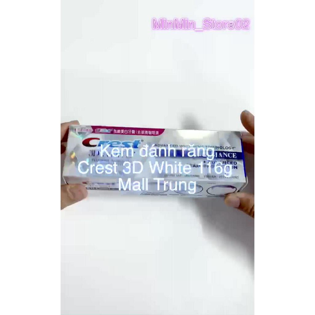 [CÓ SẴN] KEM CREST 3D WHITE 116G - 90G TUÝP LỚN TRẮNG RĂNG VƯỢT TRỘI HÀNG NHẬP TMALL (MẪU TIẾNG TRUNG TRÊN HỘP) | BigBuy360 - bigbuy360.vn