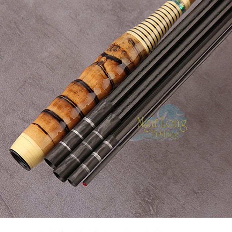 Cần Câu Tay Uy Vũ 3H Cần Câu Đài Câu Đơn Carbon Cần Câu Cá Cao Cấp