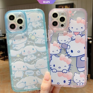 Bìa Trong Suốt Kiểu Hoạt Hình Hello Kitty Cinnamoroll Dễ Thương