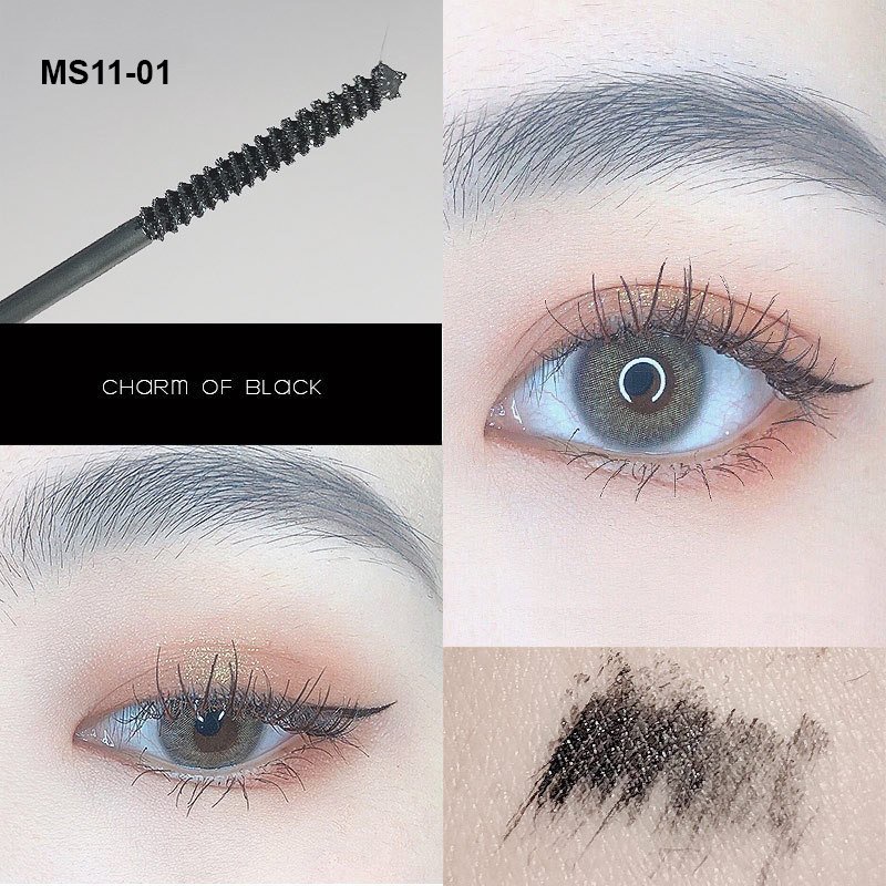 Mascara Bizole chuốt mi đầu siêu mảnh dài đen tự nhiên phong cách Hàn Quốc MS11